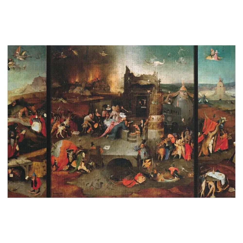 

Triptych of the Temptation of St. Anthony by Hieronymus Bosch Jigsaw Puzzle Customized Photo Custom Customized Kids Gift Puzzle