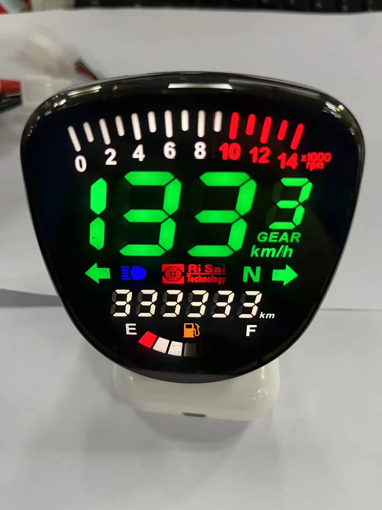 لهوندا سوبر شبل C50 C70 C90 دراجة نارية LCD عداد المسافات الرقمي عداد السرعة مقياس سرعة الدوران Assy #5