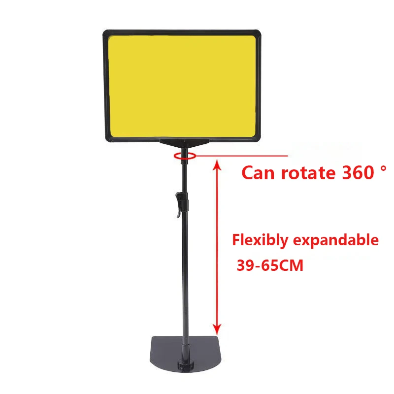 لوحة سعر عرض السوبر ماركت مع لوحة ترويج سعر حامل منبثق قابلة للتعديل