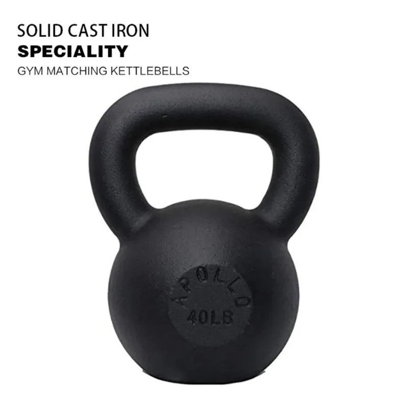40LBS Solid Cast Iron Kettlebells Ideal for Strength Training, Building Muscles