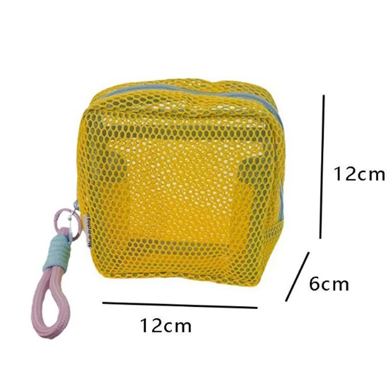 Portable Mesh Makeup Cosmetic Bag Zipper Travel Pouch Bag Make Up Case For Home Offices Travel Accessories Organizer