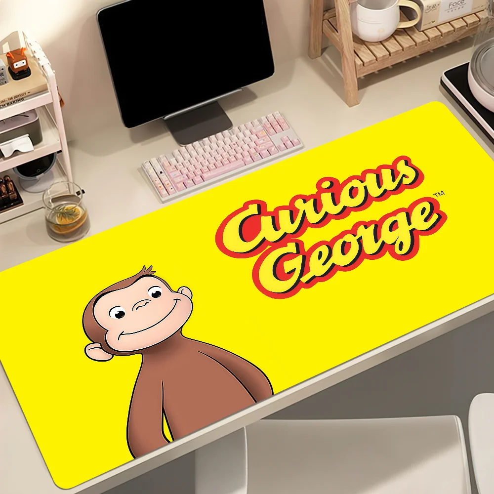 C-CURIOUS G-GEORGE Mouse Pad Non-slip Thickened MousePad Student Gaming Cushion Large Writing Lockedge Office