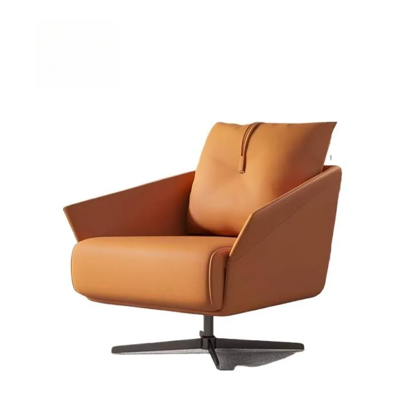 Swivel Armrest Office Chair Upgrade Soft Orange Designer Ergonomic Office Chairs Comfortable Silla De Escritorio Furniture