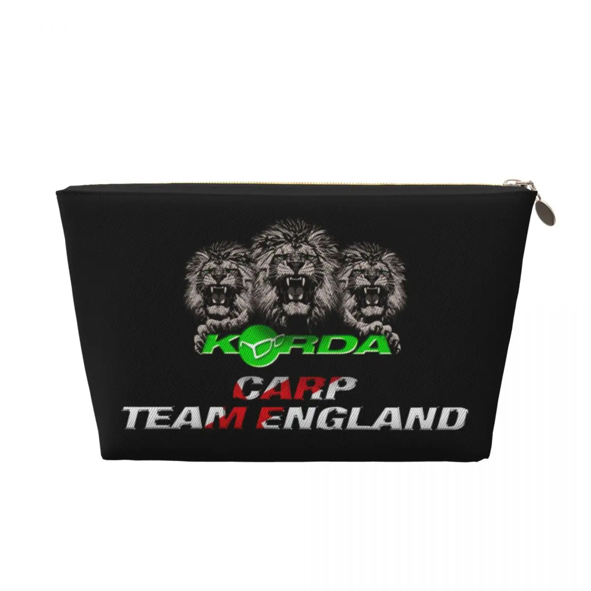 Custom Korda Fishing Logo Cosmetic Bag Women Large Capacity Fish Carp Fisherman Gift Makeup Case Beauty Storage Toiletry Bags