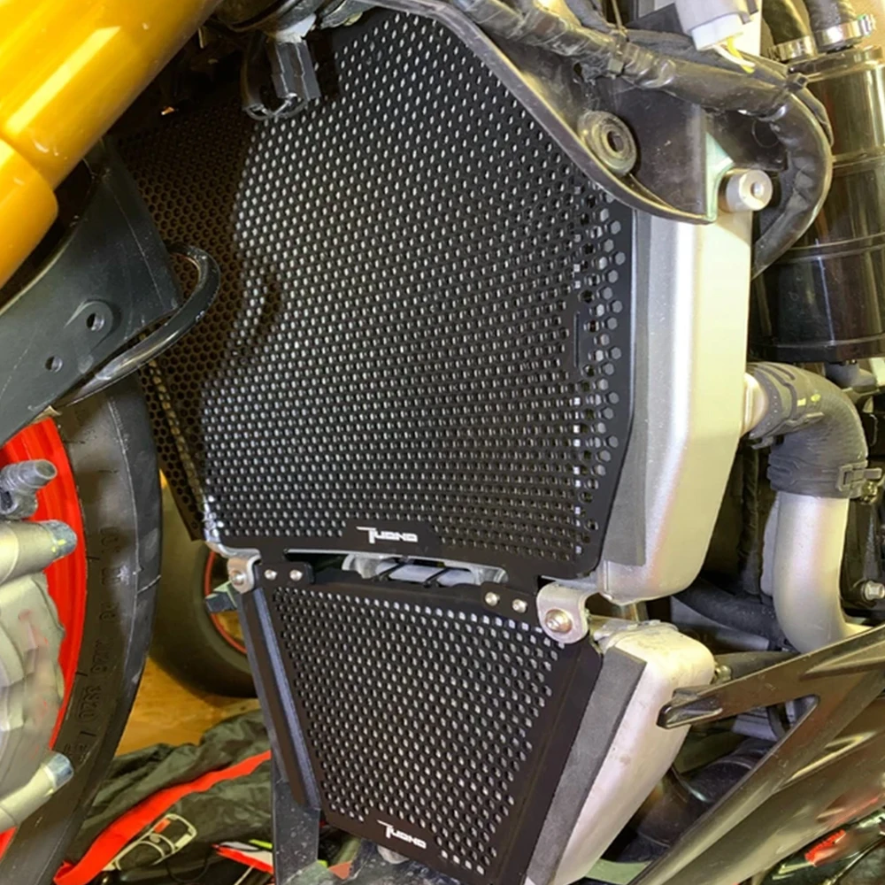 

For Aprilia Tuono V4 1100 Factory 2017 RSV4 1000 APRC RF 1100RR Motor Radiator Guard Grille Cover Protector oil cooler Cover