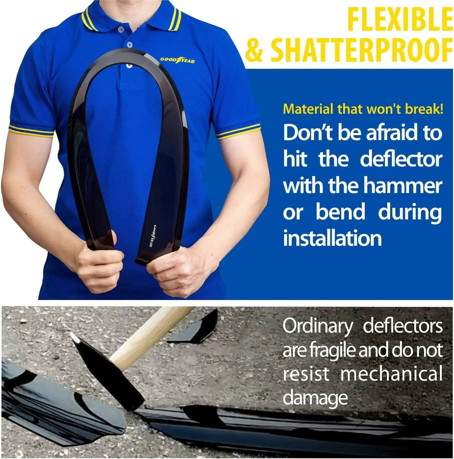 منحرف نافذة داخل القناة مقاوم للكسر 1500 2019-2025 كابينة دائرية، واقيات المطر، مبيعات المصنع مباشرة