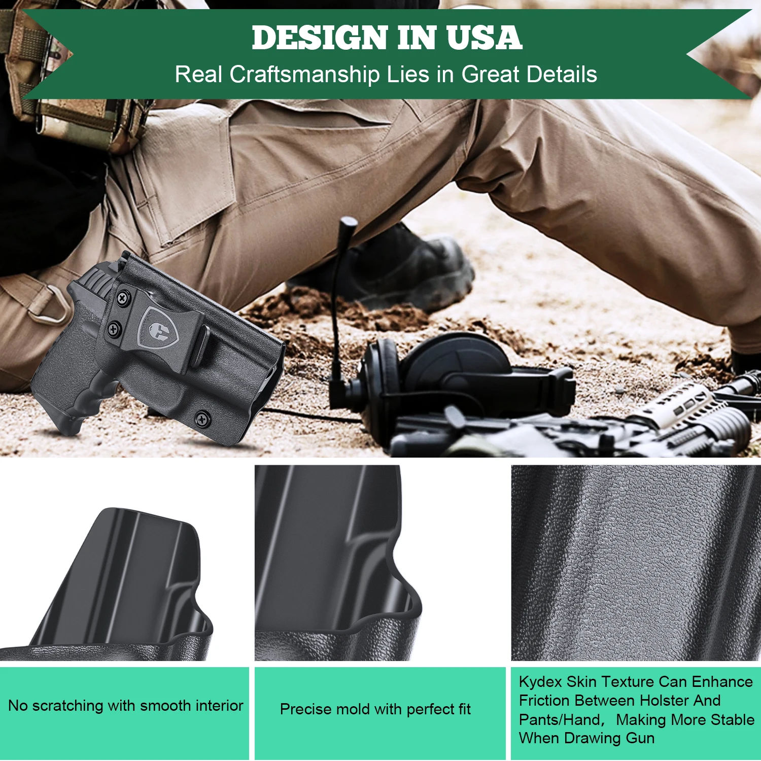 Imagem -06 - Iwb Kydex Bolsa de Mão Direita P365 P365 Sig Sauer P365 Sas P365x P365xl Pist0l Coldre