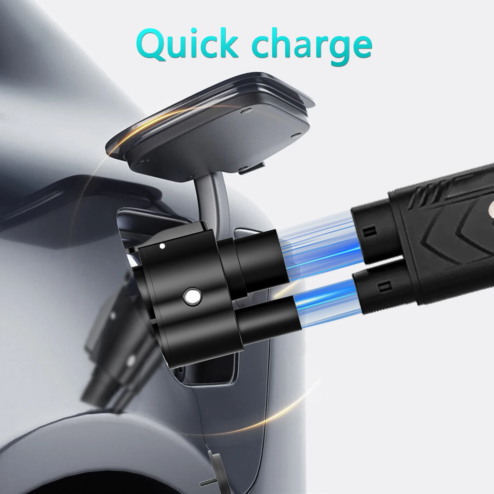 LONLINK CCS2 to CCS1 EV充電アダプター AC + DC CCS2 to CCS1 電気自動車充電器 急速EV充電アダプター VW用