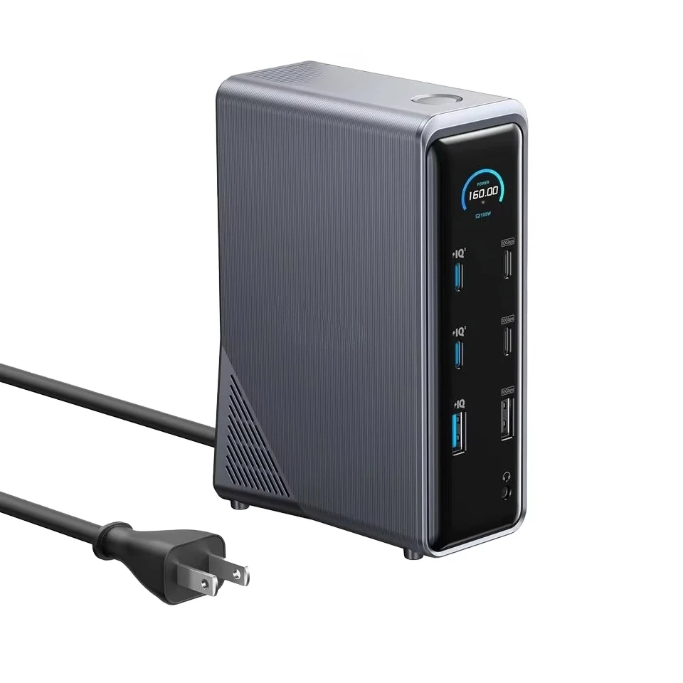 Prime 14-Port Docking Station 160W Max Output 10Gbps Fast Data Transfer  Interface for Real-Time Audio Ethernet Dual