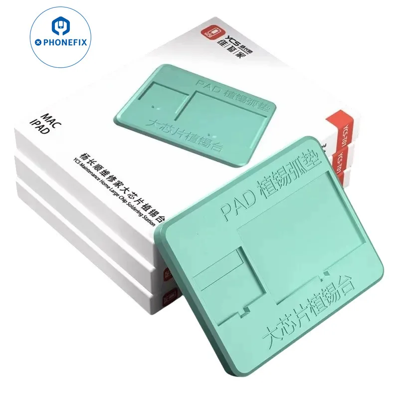 

YCS T-01 Tin Planting Insulation Mat High Temperature Silicone Pad BGA Reballing Platform for iPhone iPad CPU IC Chip Repair