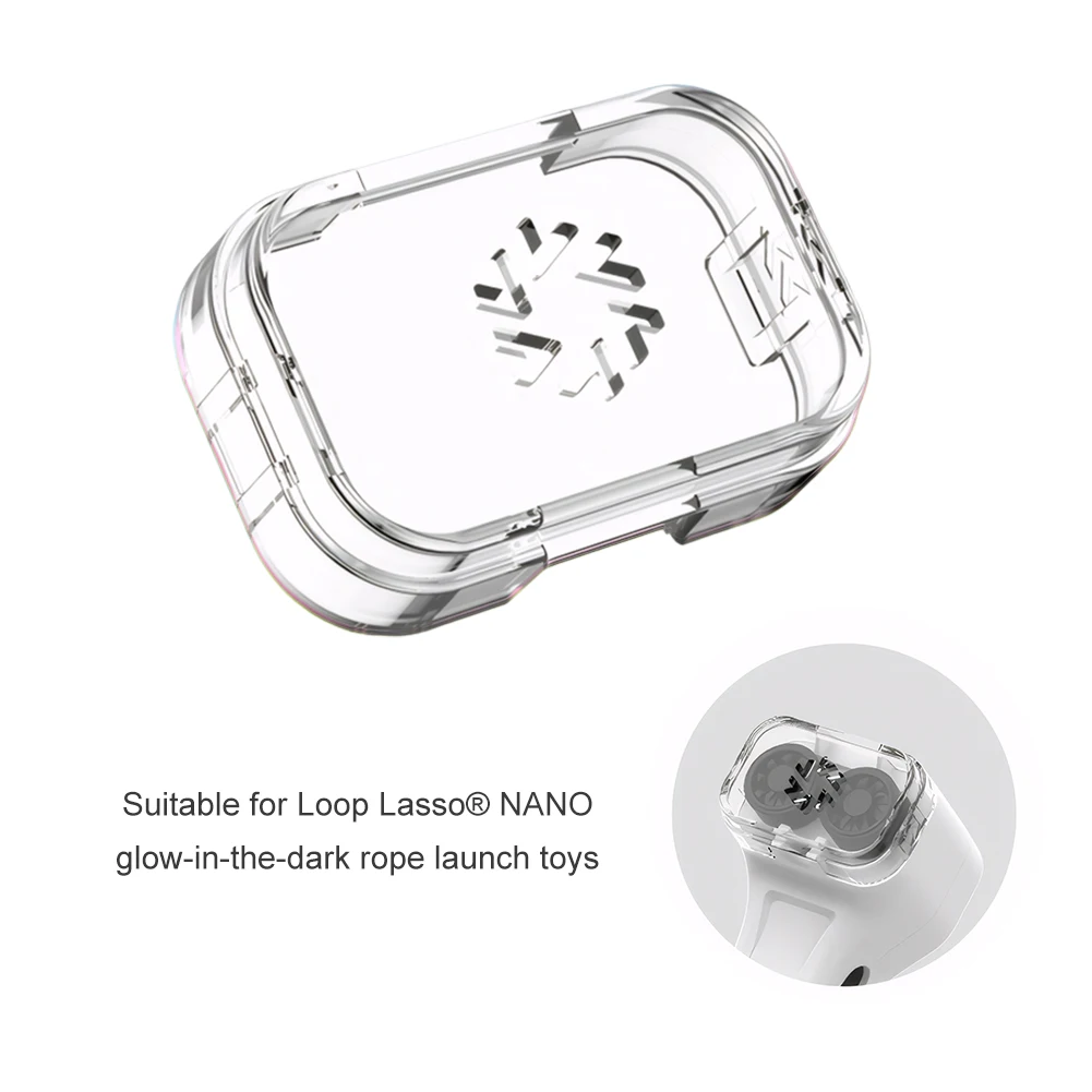 透明なプラスチックストリングシューター用カバー,耐衝撃性,透明なケース,交換可能なループ用の傷防止シェル,ラッソナノ,ロープコンセント