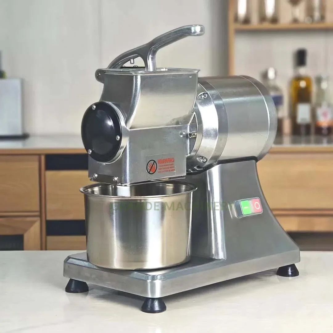 【HOT】Grande Best Selling Commercial Cheese Grater Pizza Cheese Grater Machine Electric Hard Bread Nuts Grater Machine