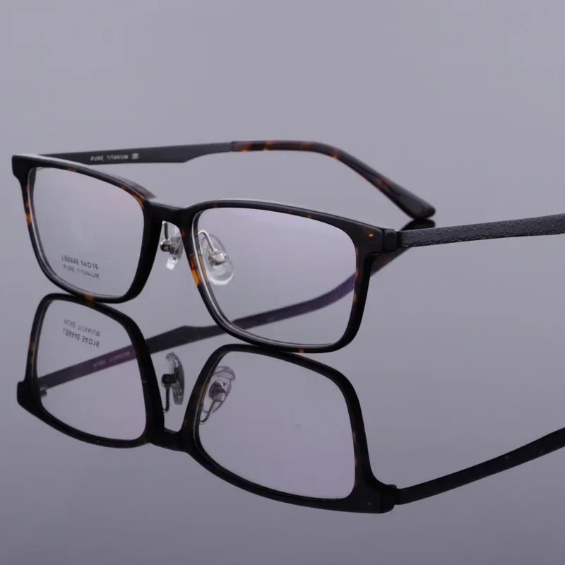 New Pure Titanium Frame Plate Spectacle Men's Myopia Business High-quality Prescription Prescription Optical Frames 648