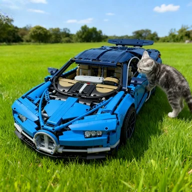 Ensembles de blocs de construction de voiture de course Super Sport, compatibles avec les particules Legoed, adaptés aux cadeaux de noël 42083