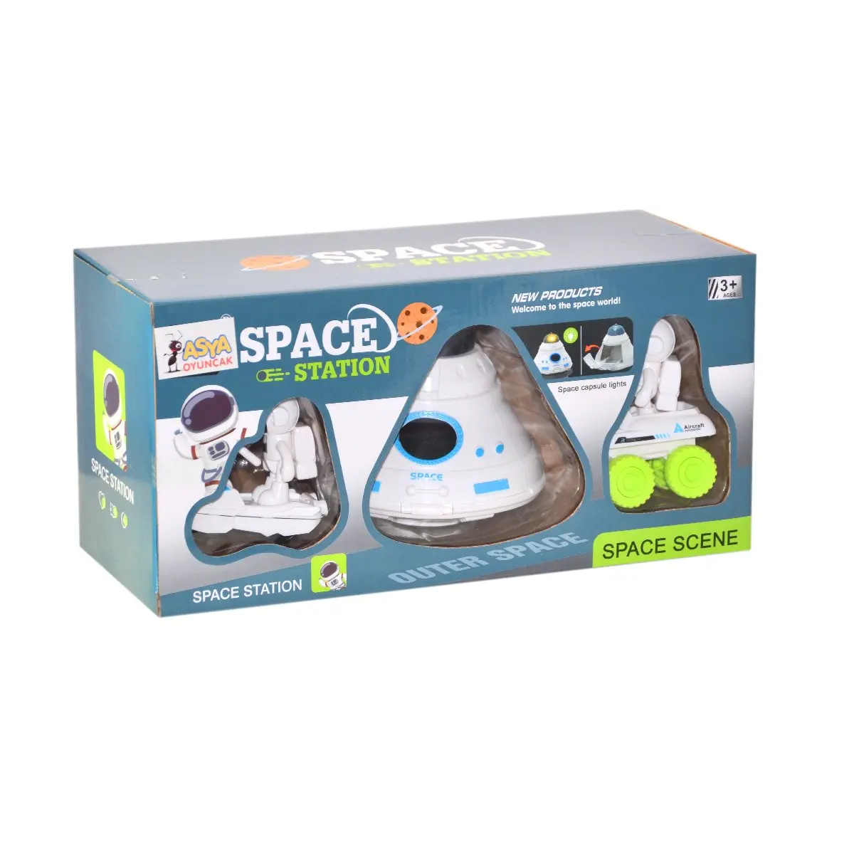 116962-BBQ550-53 KT light space station game set-asian