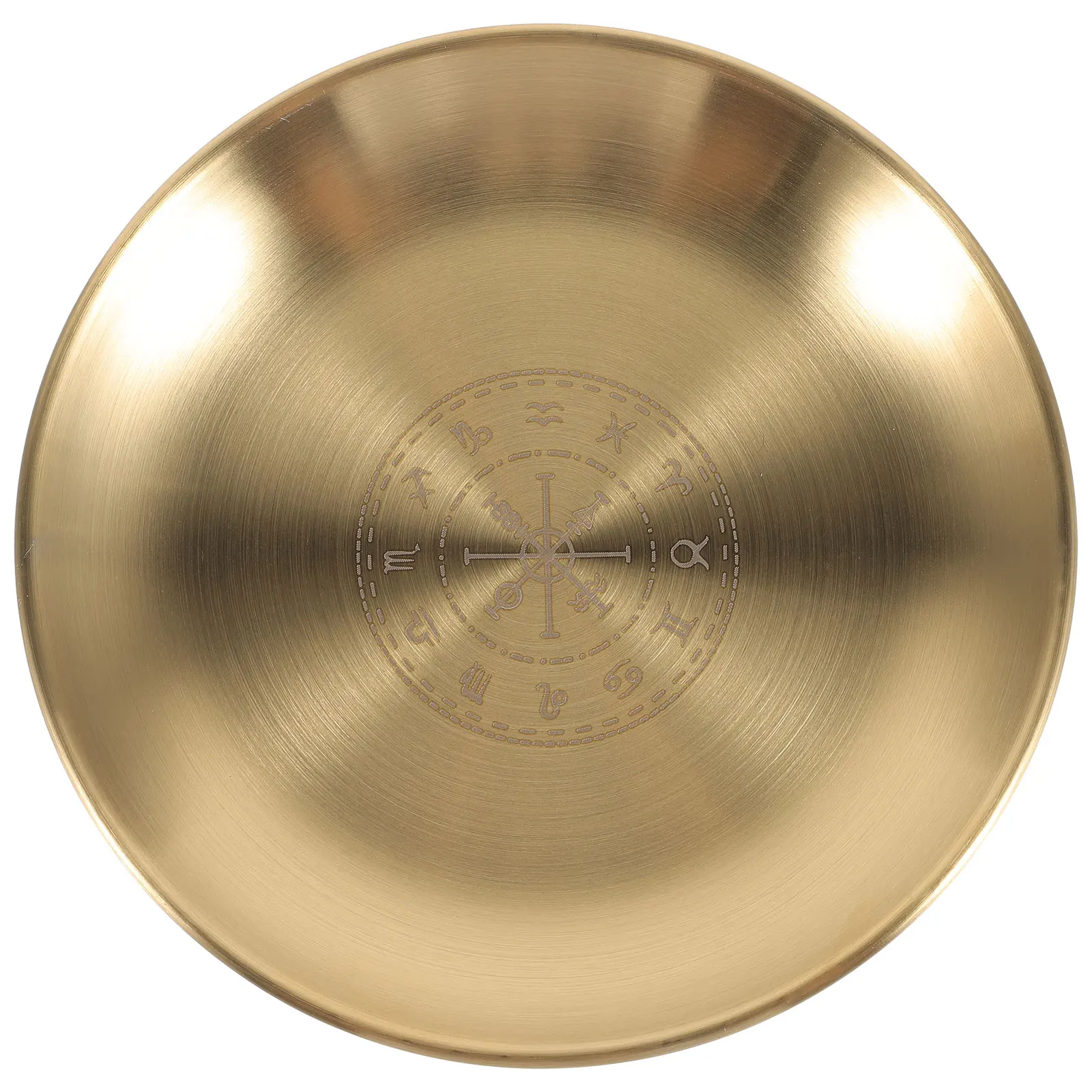 

Pentacle Gold Plate Jewelry Tray Ring Holder 5 Pointed Key Dish Altar Home Office Storage Trinket Container