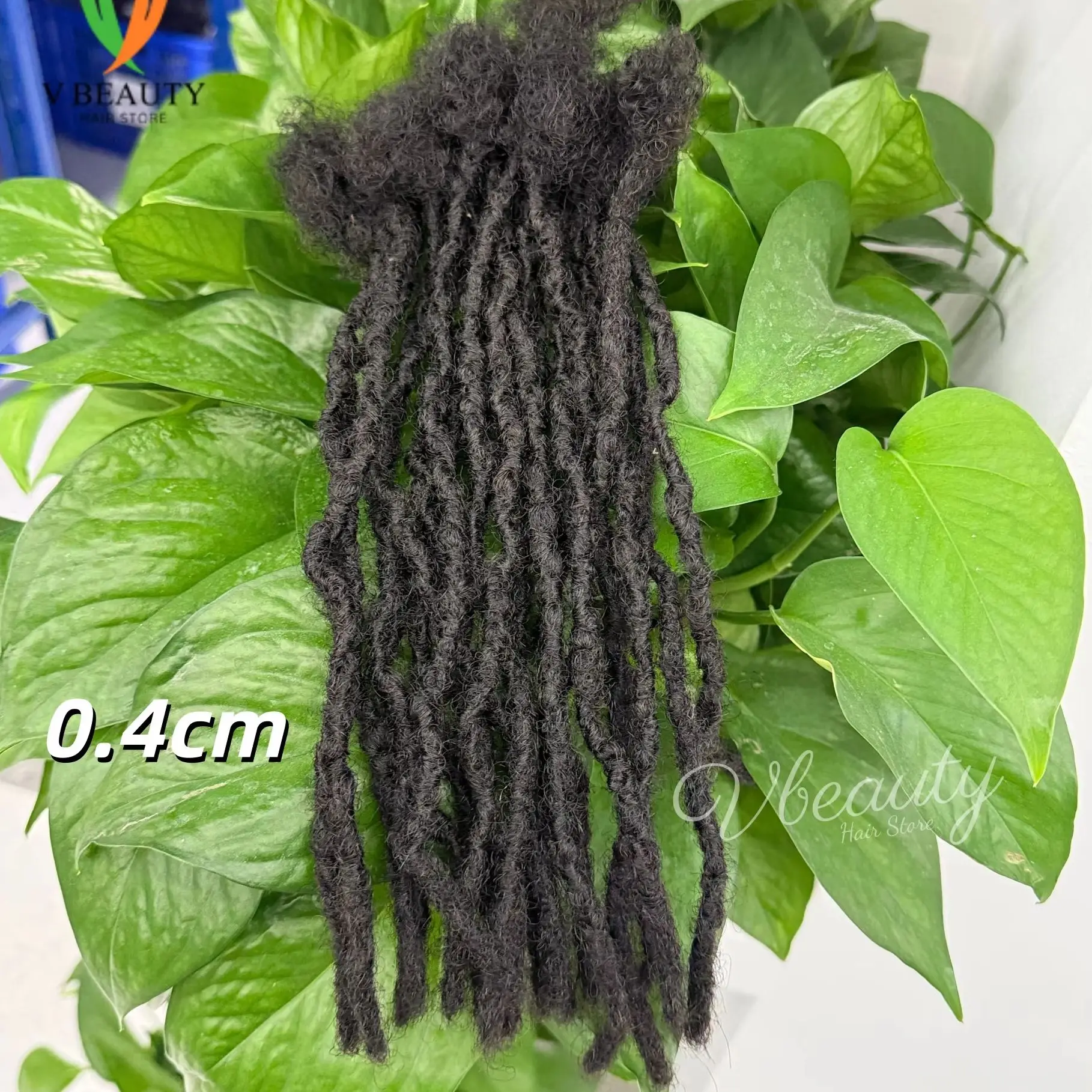 Customized 0.1-0.4cm Width Sisterlocks Dreadlock Extensions Width Handmade Interlock Human Hair Permanent Micro Locs for Women