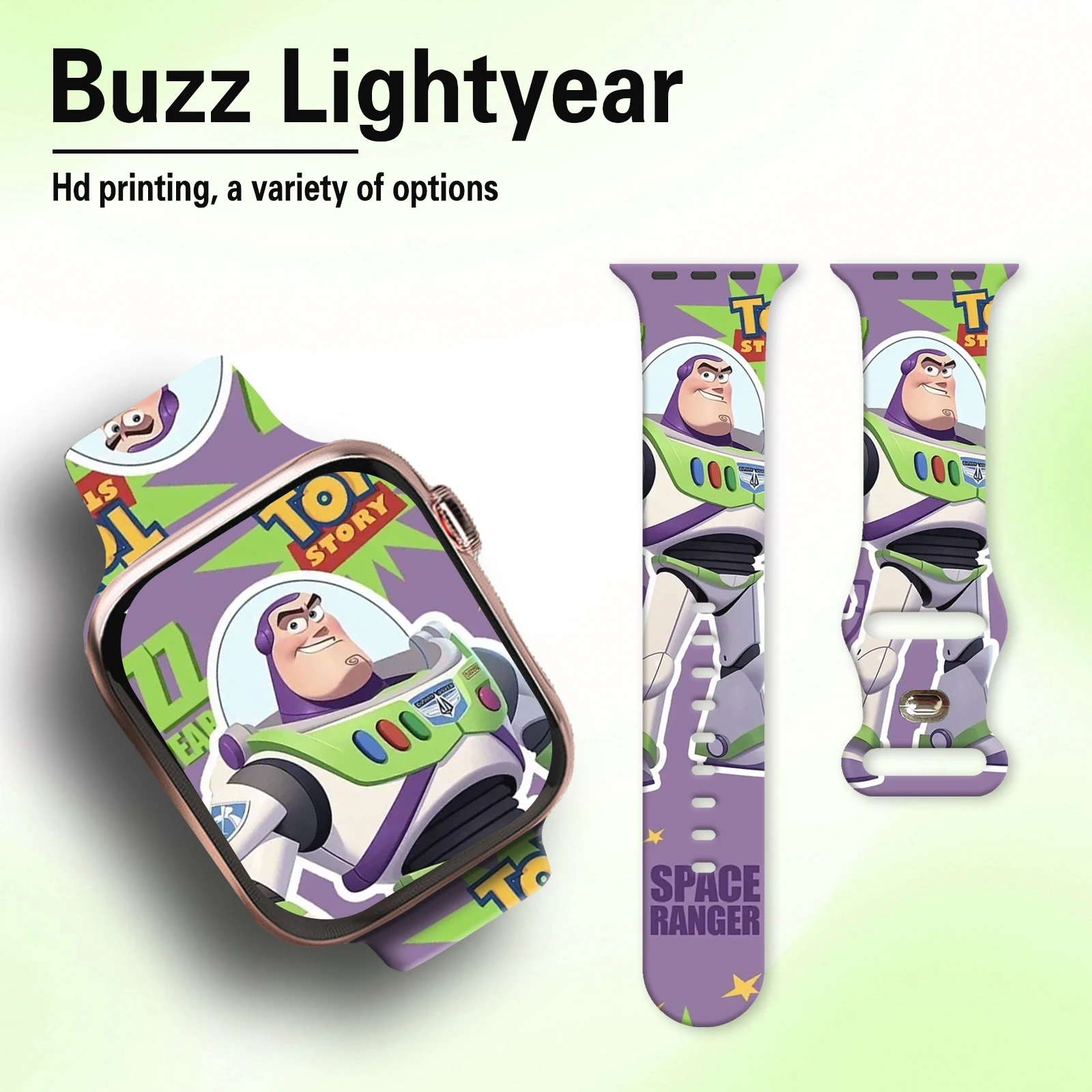Bedrucktes Uhrenarmband der Disney-Serie, geeignet für Apple Watch 11/10/9/8-Band, Silikonarmband, austauschbar, iWatch 46 mm/44 mm/42 mm/41 mm