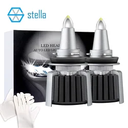 Stella-faro led canbus para coche, Bombilla H11 H1 para Auto 9005 9006 9012 360 grados, 120w 25000L