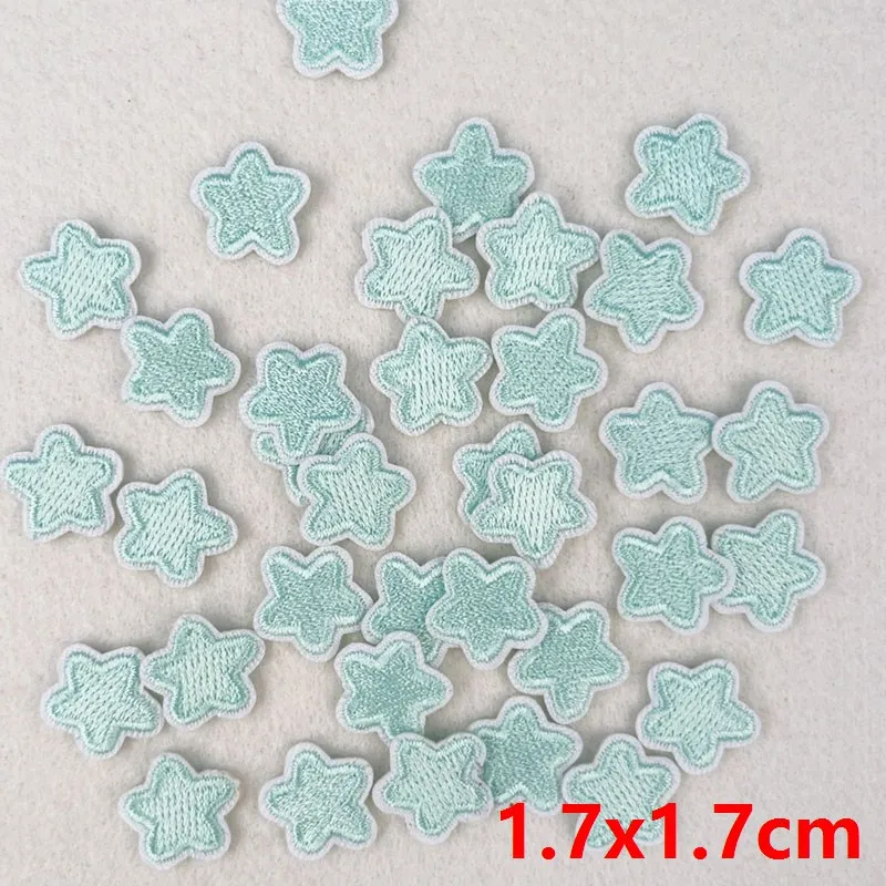 10PCS Wholesale Cute Cartoon Small Star Embroidered Patches For Clothing Thermoadhesive Patches Badge Kids DIY Iron On Patches view 5