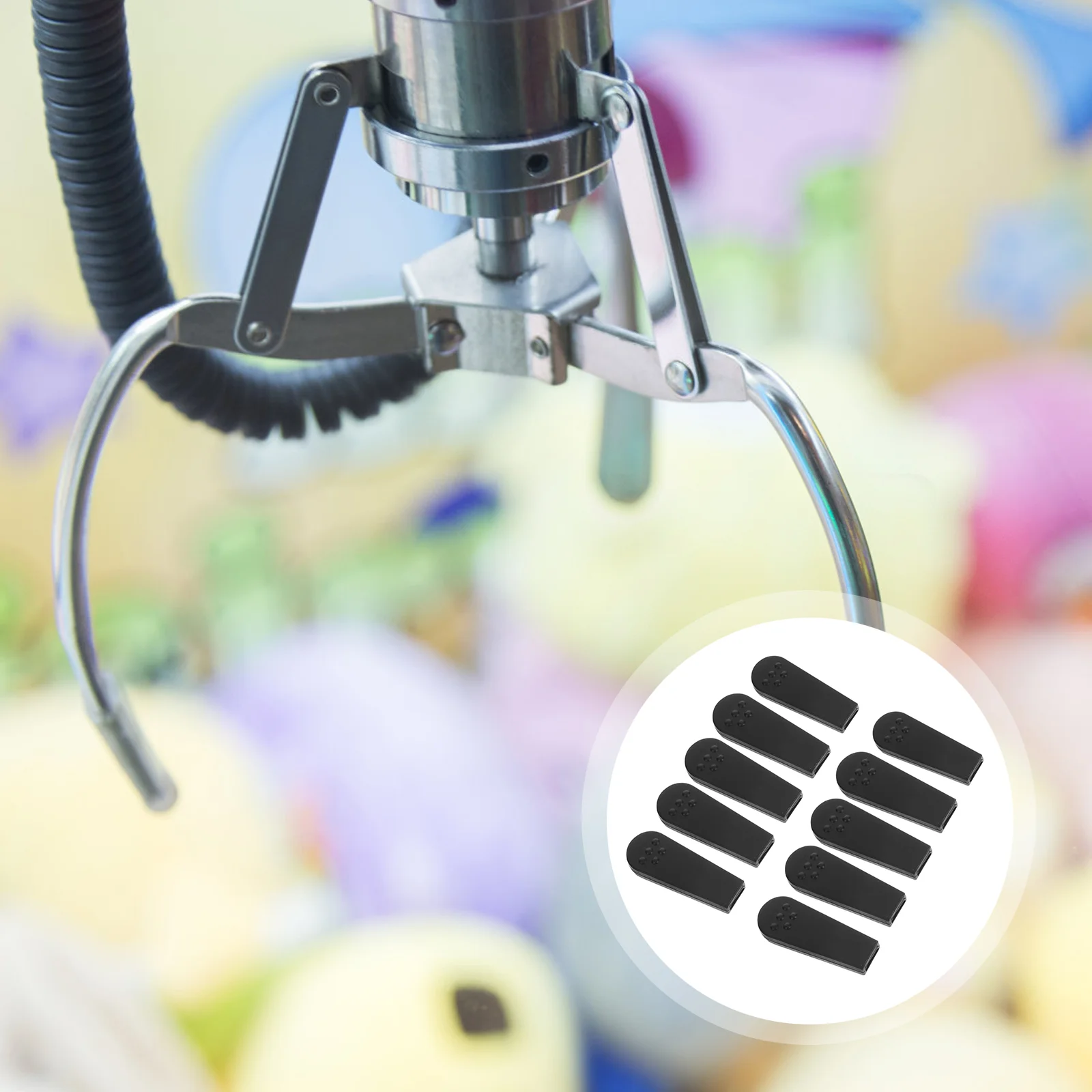 

20 Pcs Claw Clip Rubber Cover Plastic Protector for Machine Gaming Sleeve Mini Small Parts Kids Child