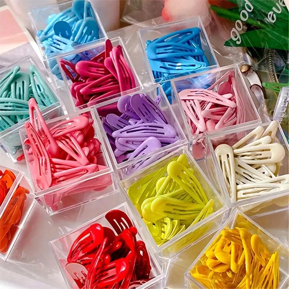 20pcs สีสุ่มผสมผมคลิปด้านข้าง Bangs Barrette แต่งหน้าล้างหน้าอุปกรณ์เสริมผู้หญิงจัดแต่งทรงผม Hai