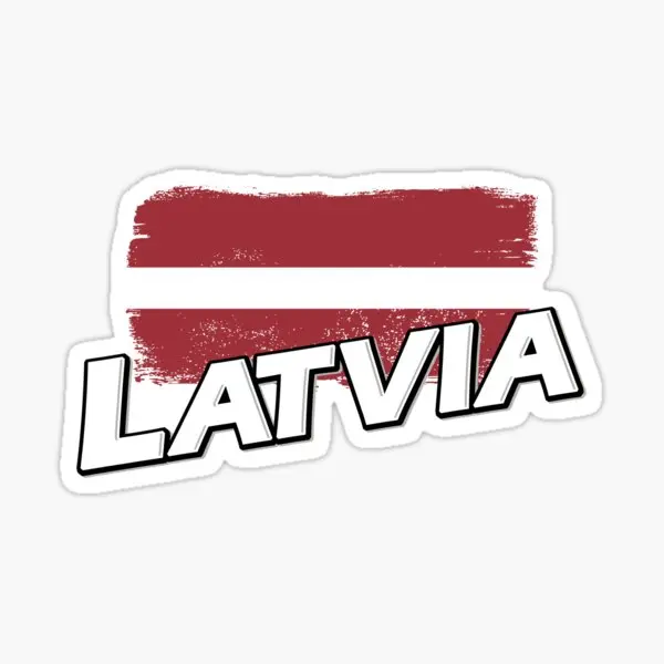 Adesivo de Mapa da Bandeira da Letônia LAT para Laptop, Carro, Janela, Acessórios de Motocicleta, Caminhão, Bicicleta, Van, Capacete, Decalques de Cor