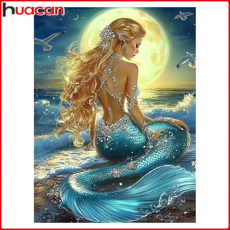 Disney Diamant Malerei Cartoon Die Kleine Meerjungfrau DIY 5D Mosaik Display Ariel Fisch Wand Kunst Hause Dekoration