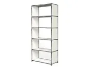 

Bookshelf floor-to-ceiling bookcase, full wall stainless steel shelf, simple book wall partition rack