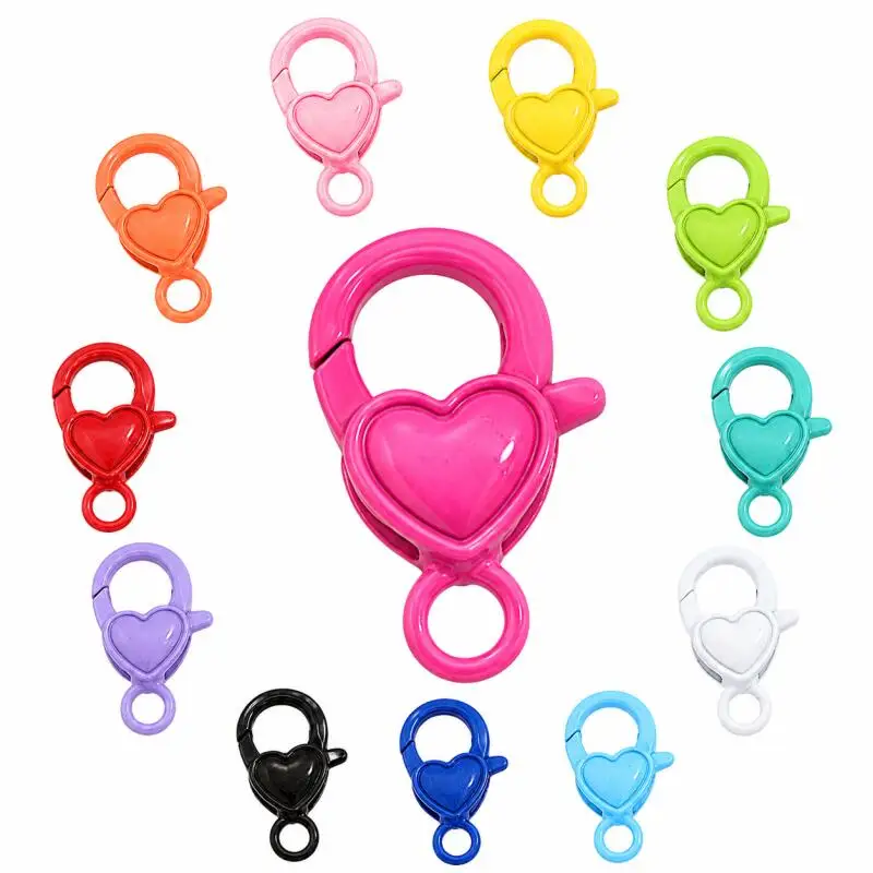 10–100 Stück Schmuckzubehör, Karabinerhaken aus Legierung für die Schmuckherstellung, Halskette, Armband, Kette, DIY-Zubehör, Zubehör – Detail 2