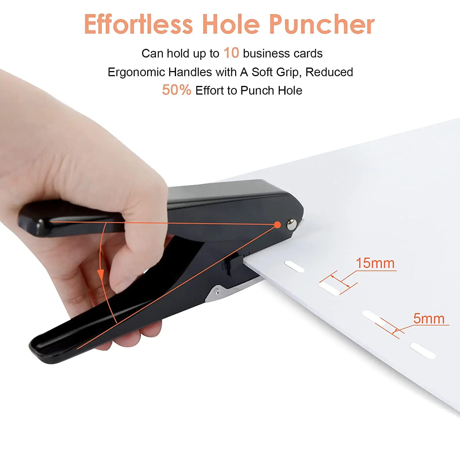 New Premium Metal Oval Single Hole Punch High Quality Durable Ellipse Hole Punch 4*15mm oval hole paper puncher