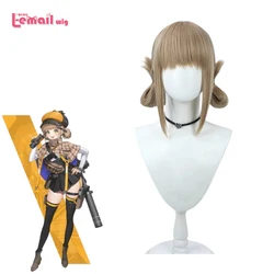 Peluca de cabello sintético de la diosa de la Victoria, peluca de Cosplay resistente al calor, Color marrón, 40cm, envío por correo electrónico