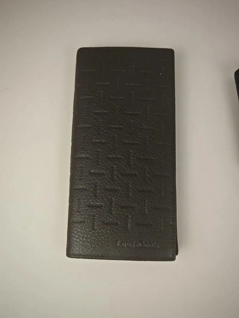Long Leather Wallet for Men Top Layer Cowhide Busin Sle Youth Faion Pure Color Large cy Clip Card Slot