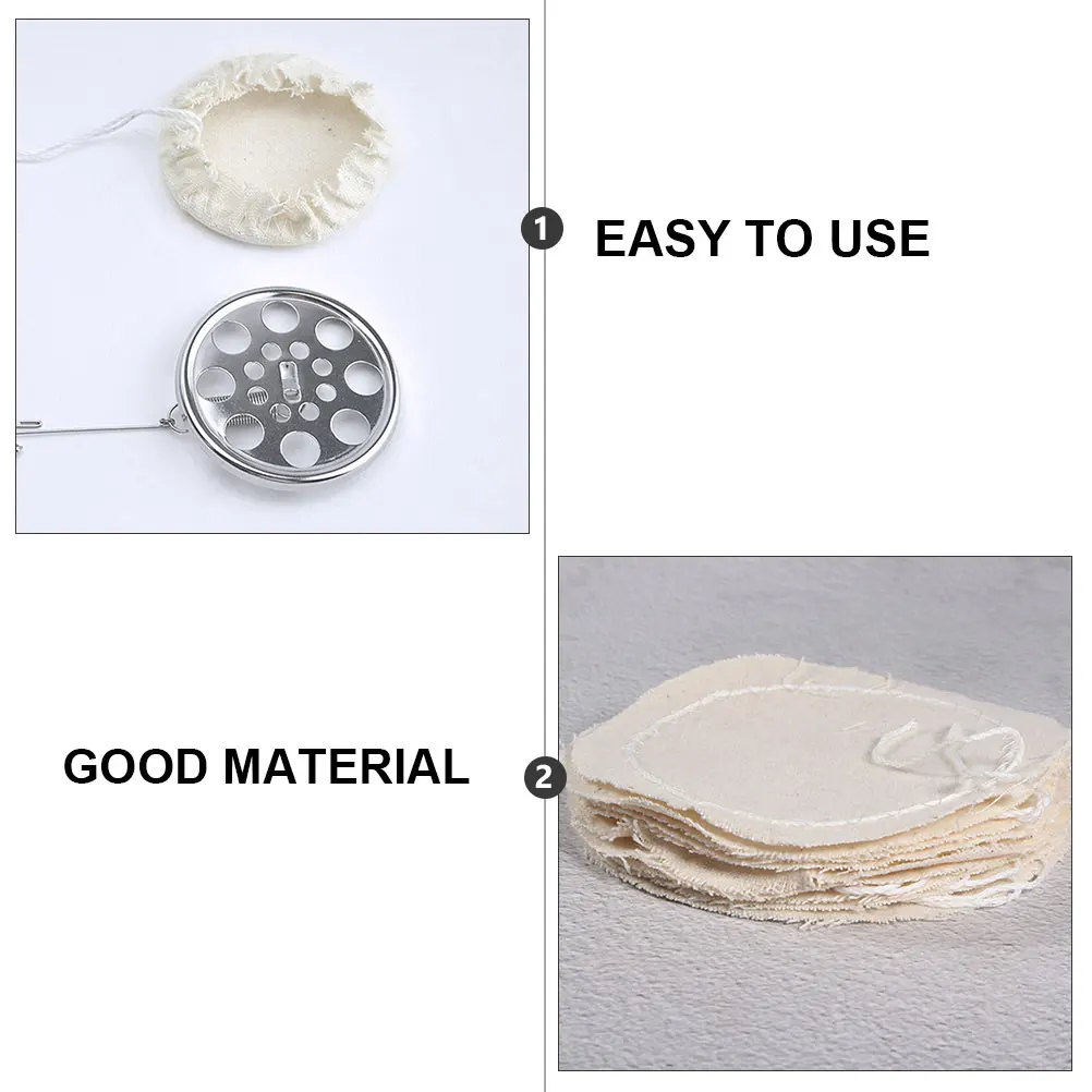 

20Pcs Coffee Pot Filter Cloth Pure Cotton Replacement Beige Round Filter for Syphon Maker Practical Coffee Tool Supply