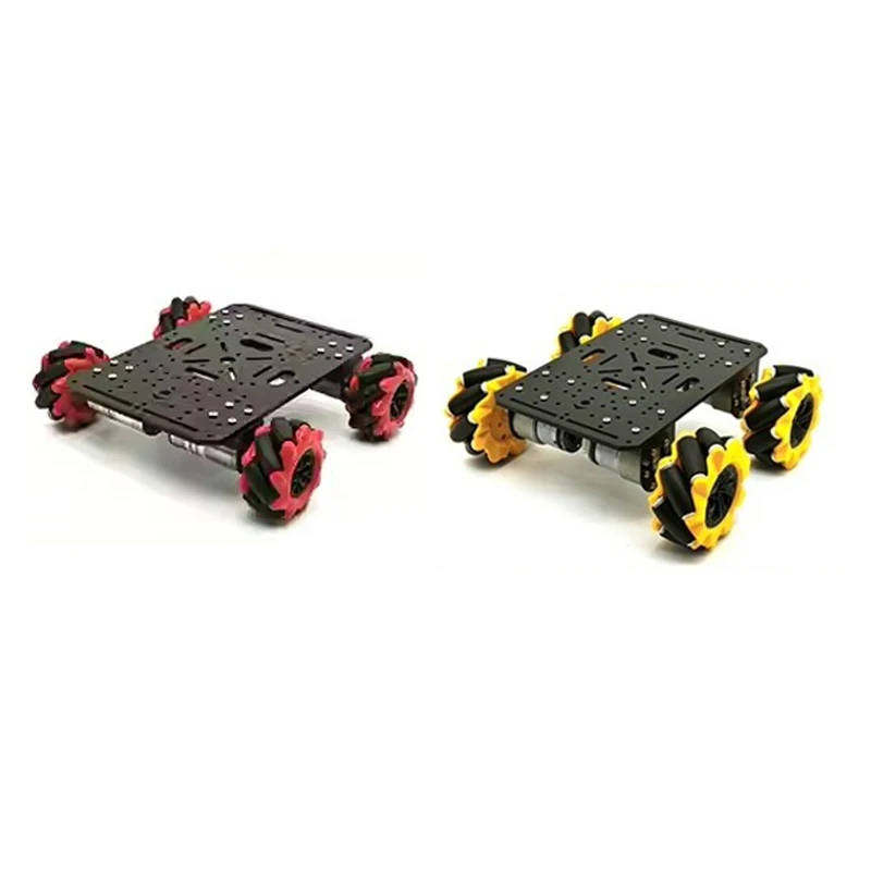 4WD Robot Auto Chassis met TT Motor 520 of 37 Motor Mecanum Wiel voor Arduino Raspberry Pi Programmeerbare Robot Leer DIY Kit