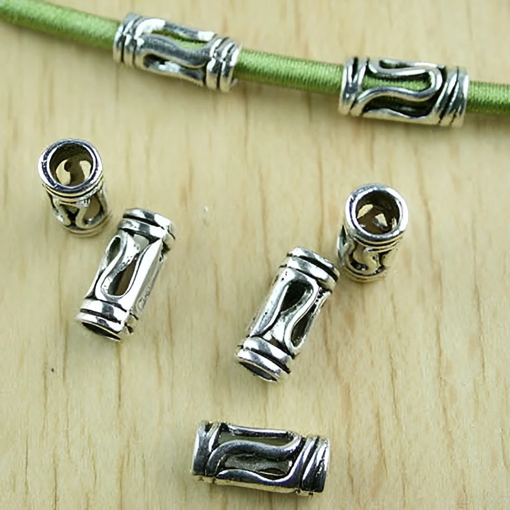 

30pcs 14mm Hole Is 4.4mm Crafted Curved Wire Spacer Bead H1419