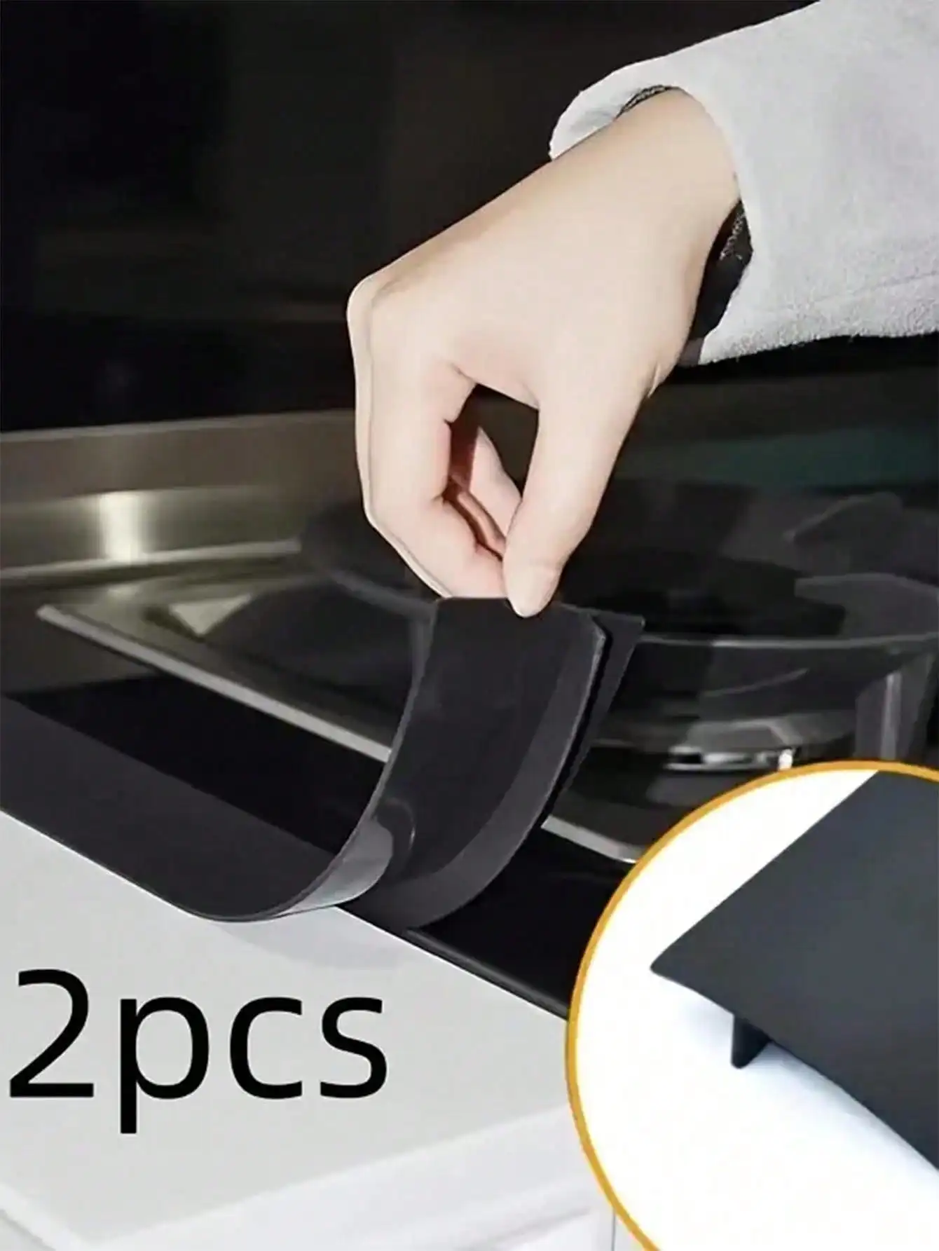 

2pcs/1pc T-Shaped Stove Top High Temperature Resistant Gap Strips Silicone Filling Strips Silicone Sealing Strips Waterproof