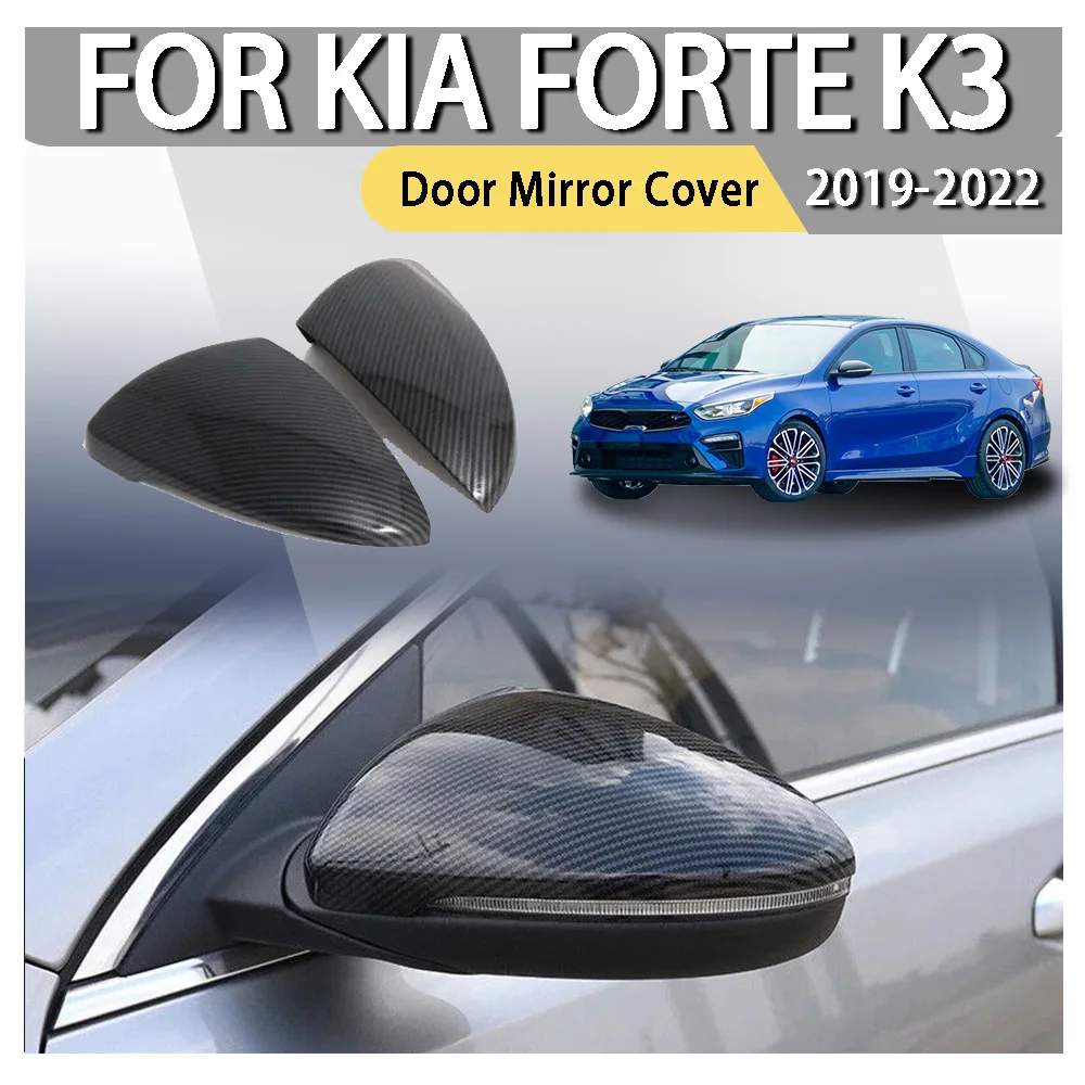 

Car Styling For KIA K3 Cerato Forte 2019 2020 2021 2022 Side Door Rearview Mirror Cover Cap Horns Shell Housing Sticker Trim