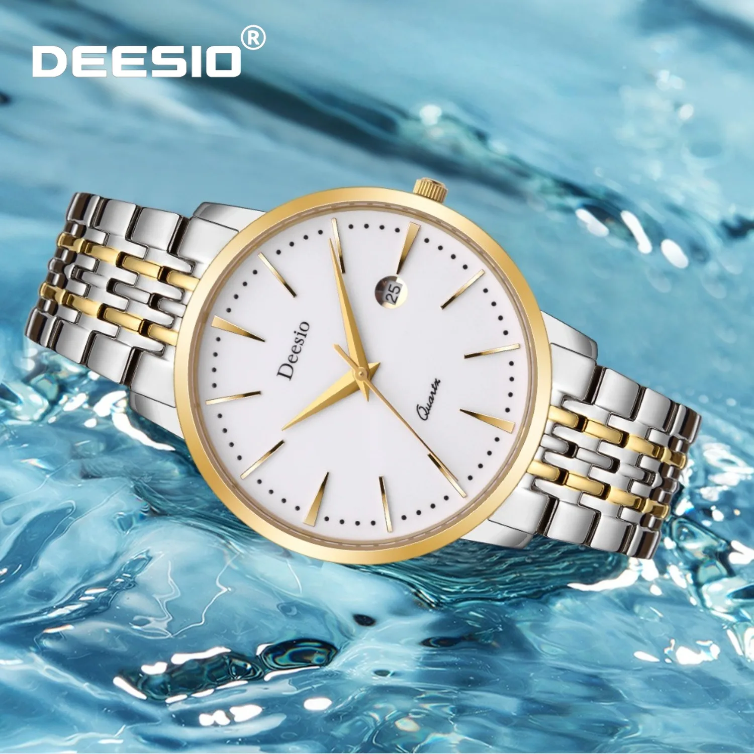 Deesio Brand Design Movimento giapponese Orologio al quarzo Impermeabile Moda Casual Business Coppia Orologi AnniversarioRegali