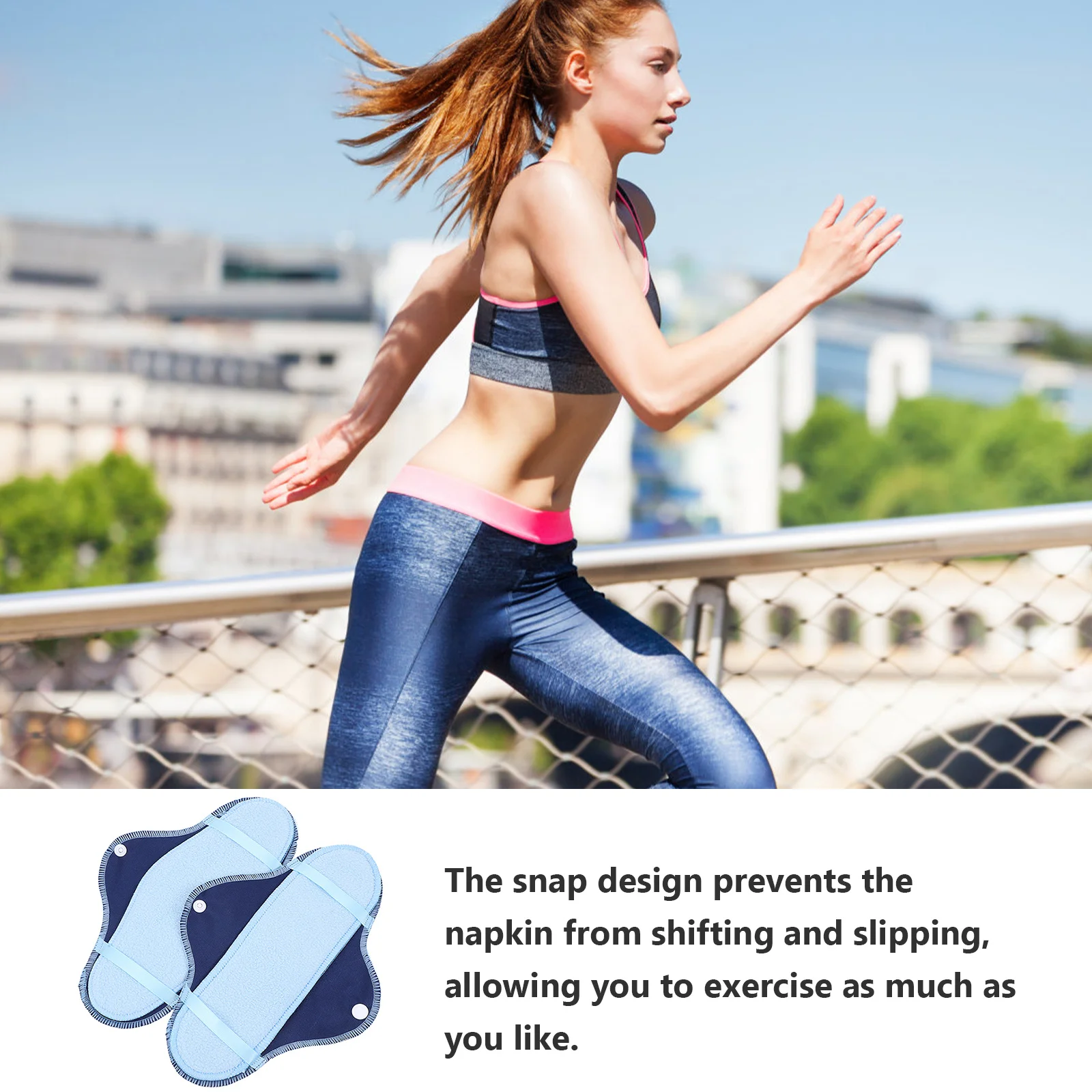 8 قطعة فوط صحية قابلة للغسل قابلة لإعادة الاستخدام منصات الحيض للنساء مانعة للتسرب بول القماش القطبية الصوف مريحة اللباس الداخلي بطانة الصحة #1