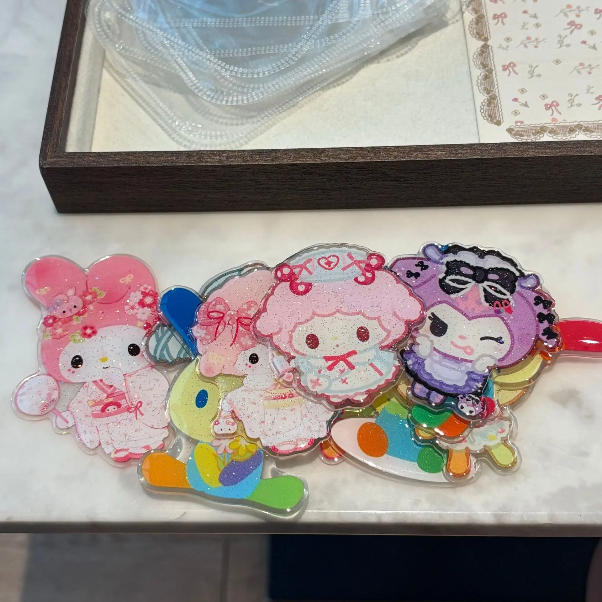 Ballet Wish Me Mell Sanrio Acrylic DIY Accessories Handmade Phone Stand Brooch Backpack Decor Craft Supplies - view 3