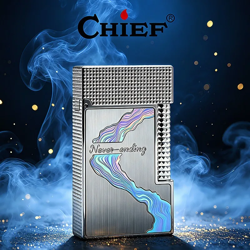 2026 The Chief Never Ends-Chief Brass Sound Inflatable Lighter Is A Beautiful Birthday Gift for Your Boyfriend