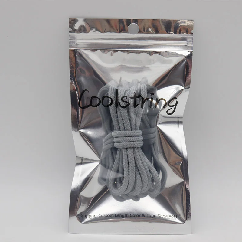 Coolstring Accessory 5MM Light Luxury Grey White Black Classic Rope High Level Polyester Sport Safety Shoelace Premium Wholesale