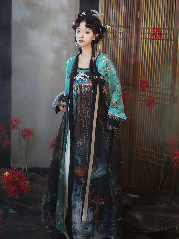 

Ancient Kimono Hanfu Women Han Tang Dynasty Traditional Chinese Style Folk Dance Cosplay Performance Stage Costumes Dress