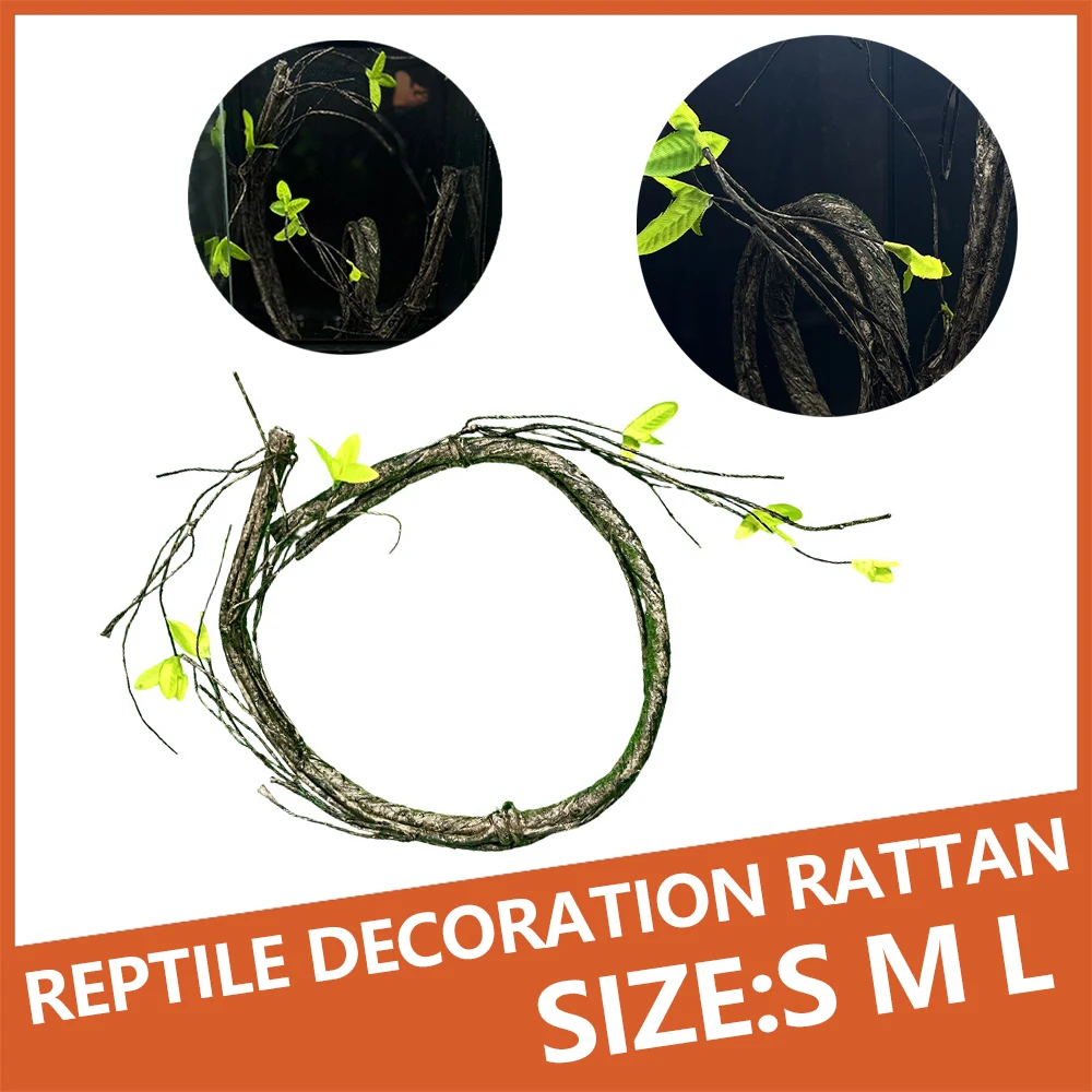 

Reptile Rainforest Tank Decoration Vine Branches Flexible and Versatile Shapes Pet Climbing