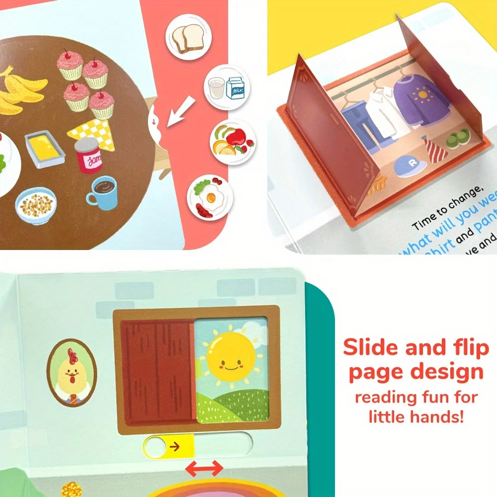 كتاب سحب صغير للأطفال فرس النهر تنظيف الأسنان موضوع النظافة الشخصية عادات التعليم المبكر منظمة كتاب هدية #4