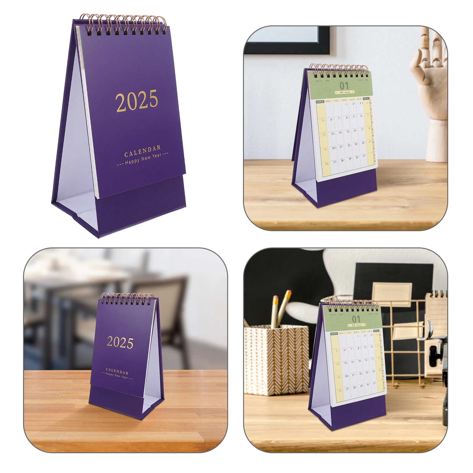 

2025 Desk Simple Minimalist Standing for Office Home Lightweight Sturdy Monthly Memo Calendar Fresh Design Decorative