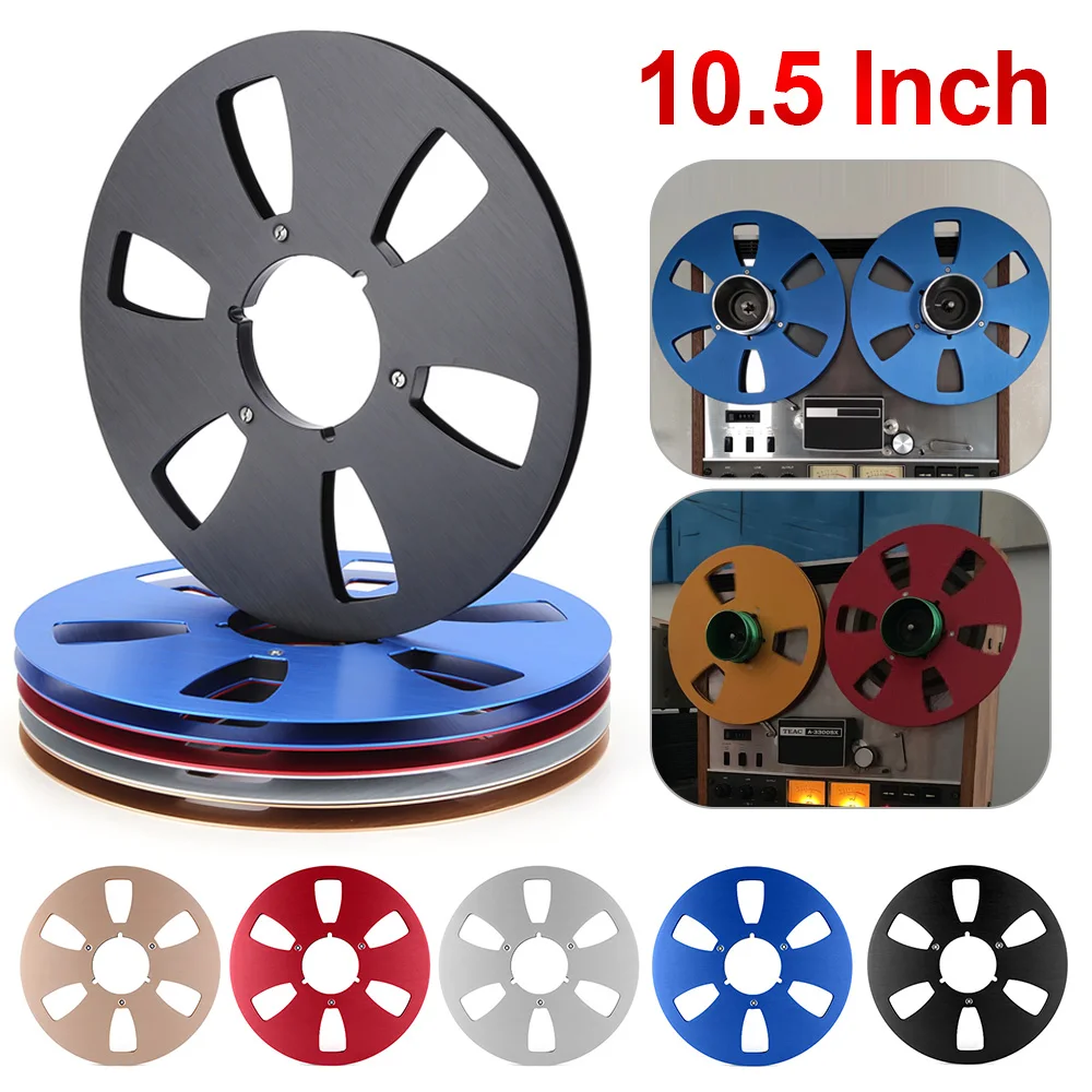 Blank Tape Reel Bending-resistance 10.5 Inch 6 Hole Empty Aluminum Disc Wear-resistant Accessories for Studer ReVox/TEAC/BASF