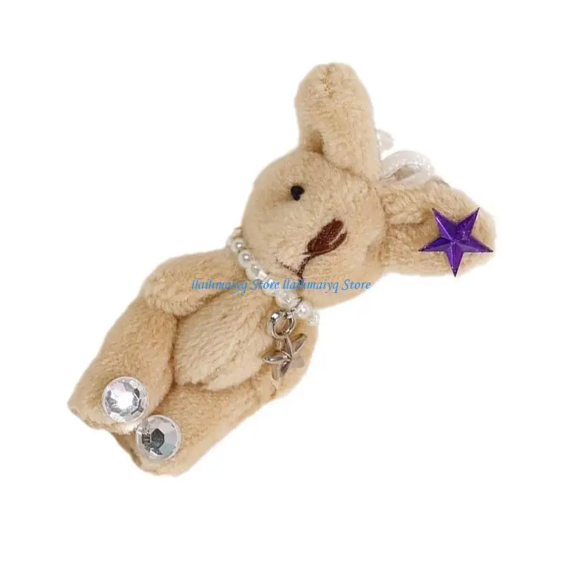 

573B Adorable Rabbit Pendant Charm DIY Doll with Star and Heart for Accessories