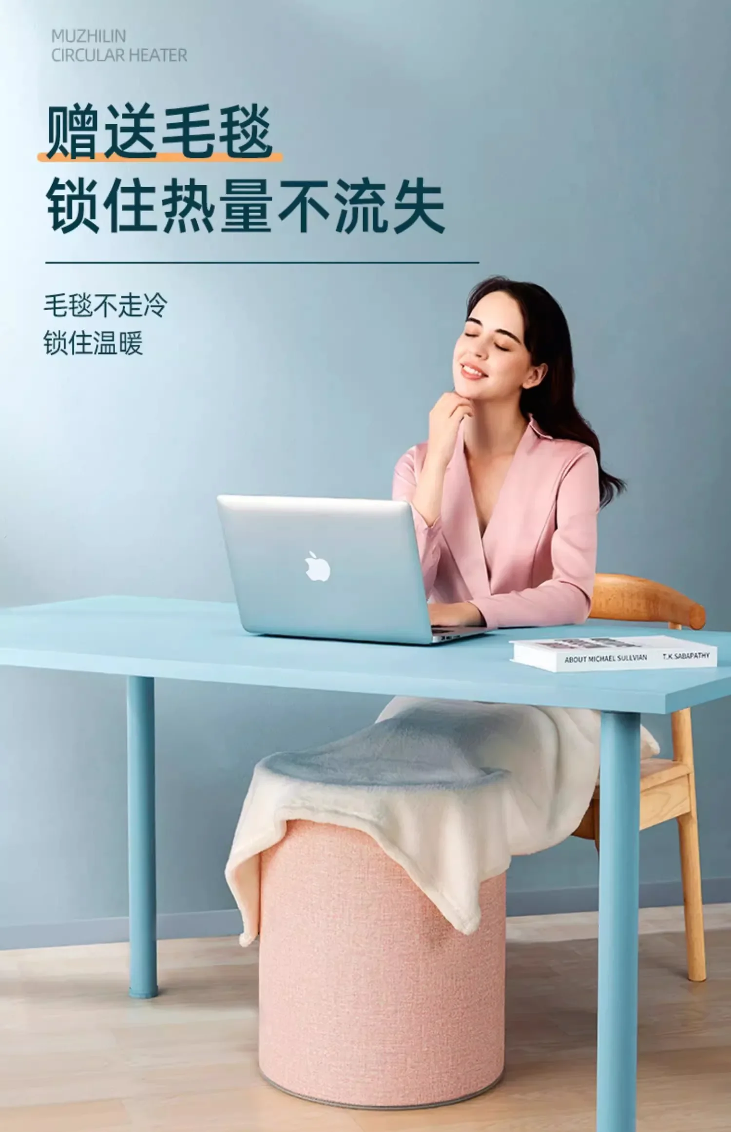 220 فولت الكهربائية جهاز تدفئة القدمين تحت مكتب لوحة التدفئة لمكتب الشتاء الدفء الساق بطانية تدفئة CAW #5